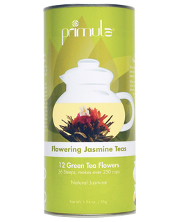 Primula Gift Set of 12 Assorted Green Tea With Fresh Jasmine Flowers